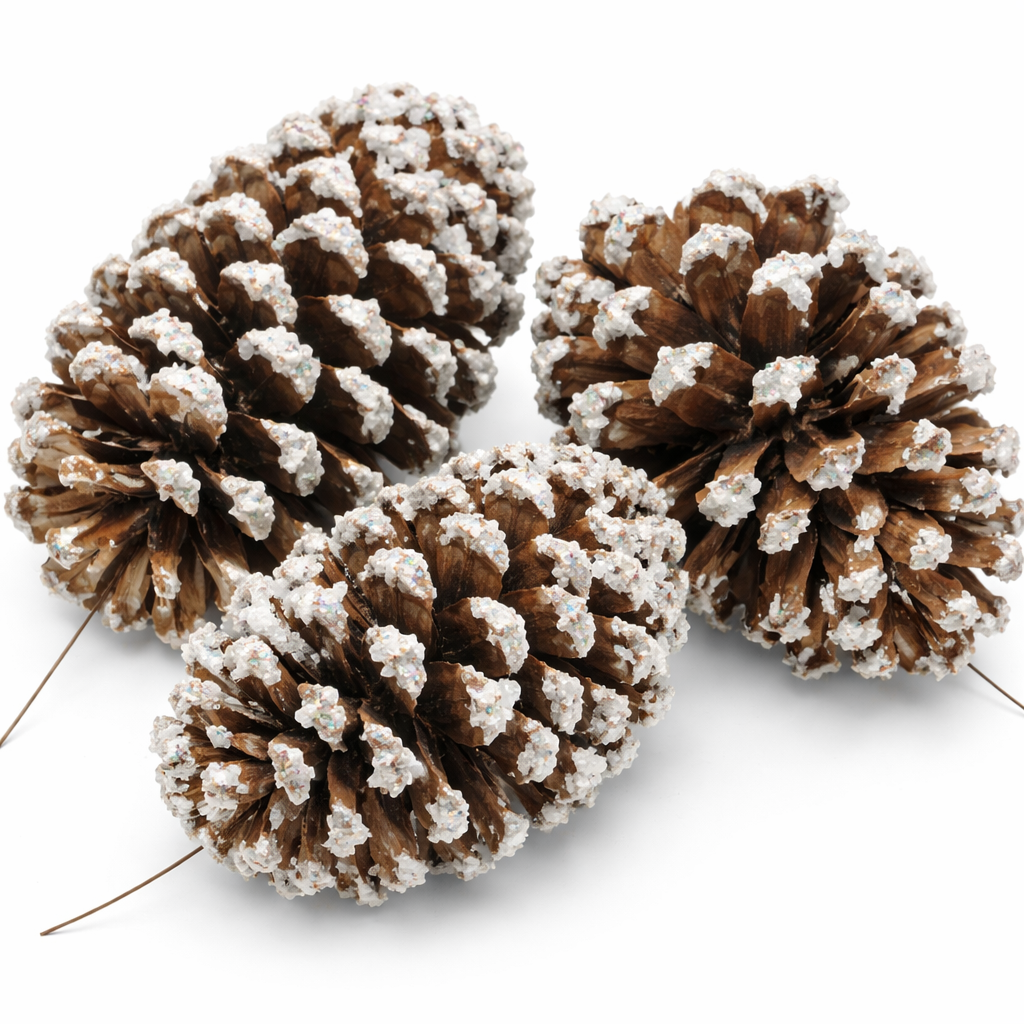 Frosted Pine Cones