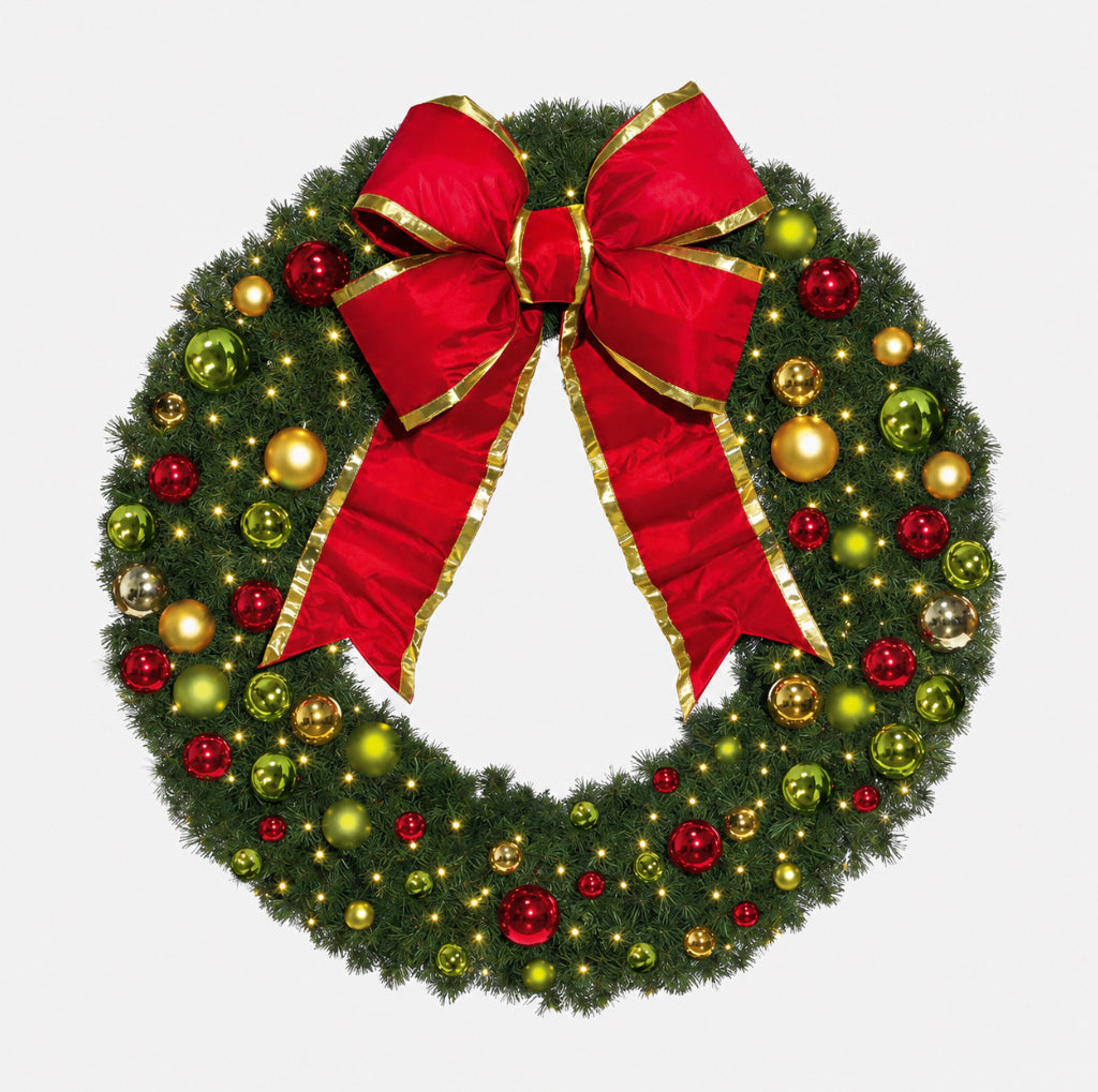 Classic Christmas Pre-Decorated Wreaths