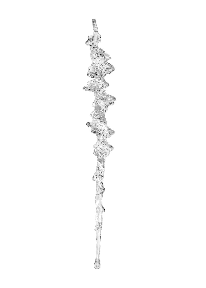 Snow-Dusted Acrylic Icicles