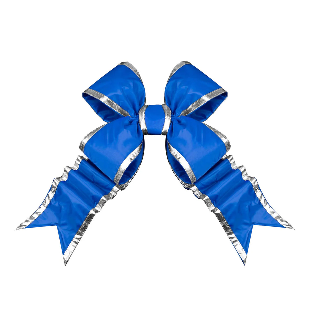 Blue Structural Bow with Silver Trim 36"