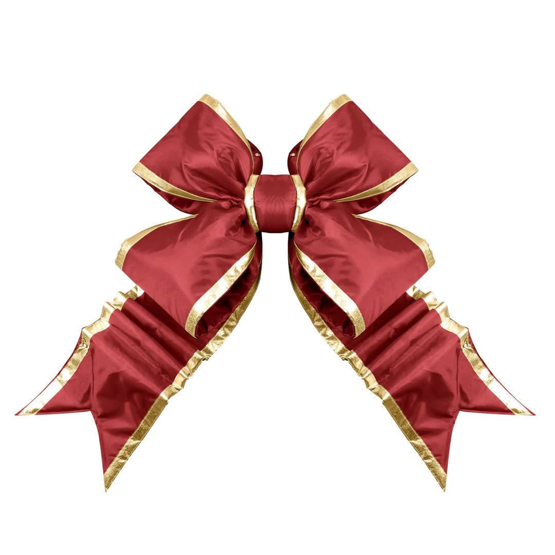 Burgundy Structural Bow with Gold Trim 18" and 24"