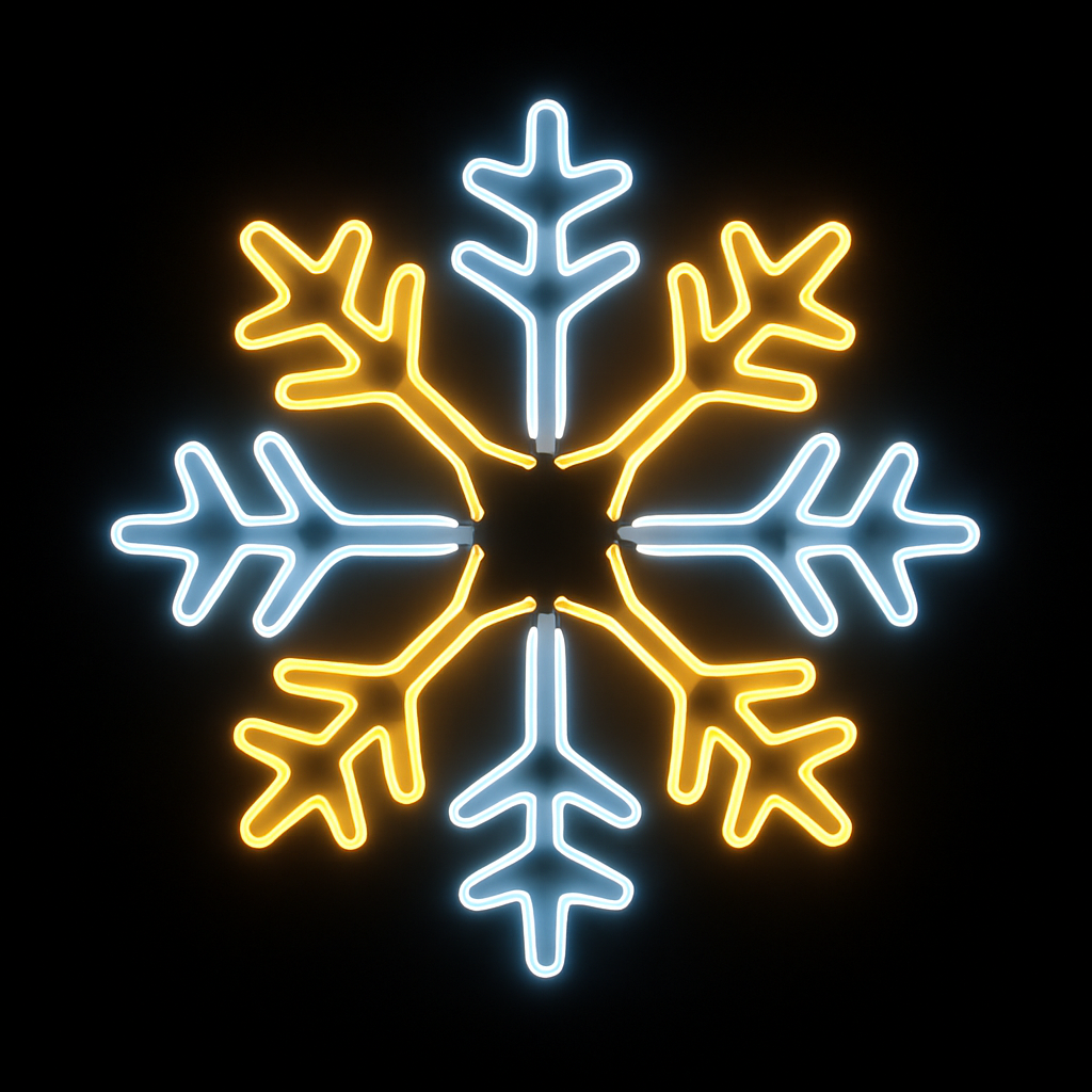 Ropelight Durian Snowflake