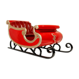 Cherry Red Santa Claus Monogram Sleigh