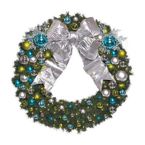 Coastal Christmas Pre-Decorated Wreaths