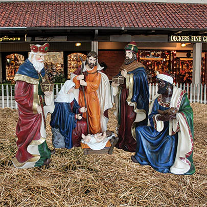 Fiberglass Nativity Scene