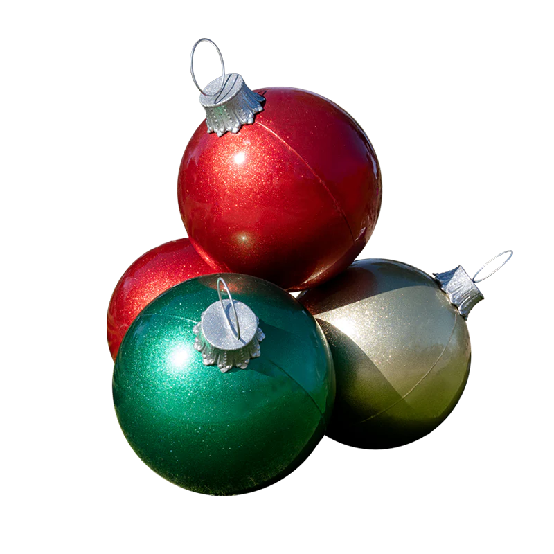 Giant Fiberglass Ornament Stacks