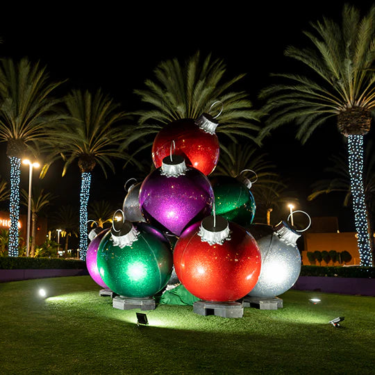 Giant Fiberglass Ornament Stacks