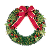 Holly Leaf Holiday Pre-Decorated Wreaths