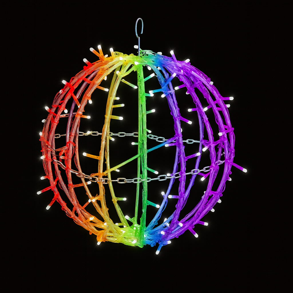 Foldable Sphere Pattern RGBWW Foldable Sphere – Dekra Lite Store