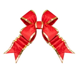 Red Structural Bow with Gold Trim 15", 18", and 24"