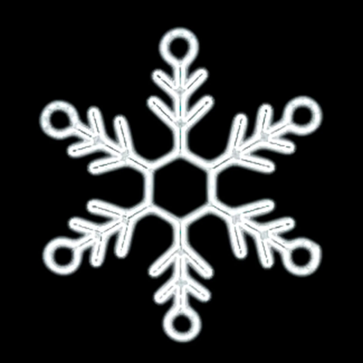 Ropelight Bubble Snowflake