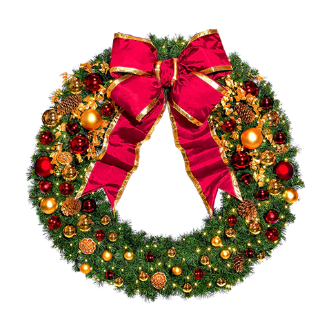 Traditional Tidings Pre-Decorated Wreaths