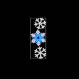 Multi Snowflakes Pole Mount