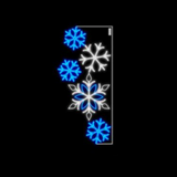 Multi Snowflakes Pole Mount