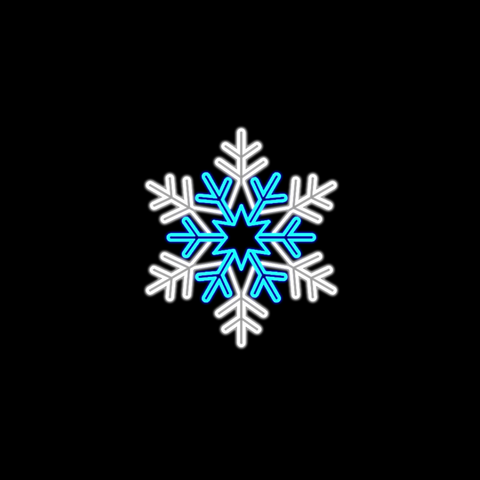 Blizzard Snowflake Pole Mount