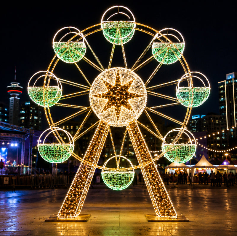Illuminated Ferris Wheel Display