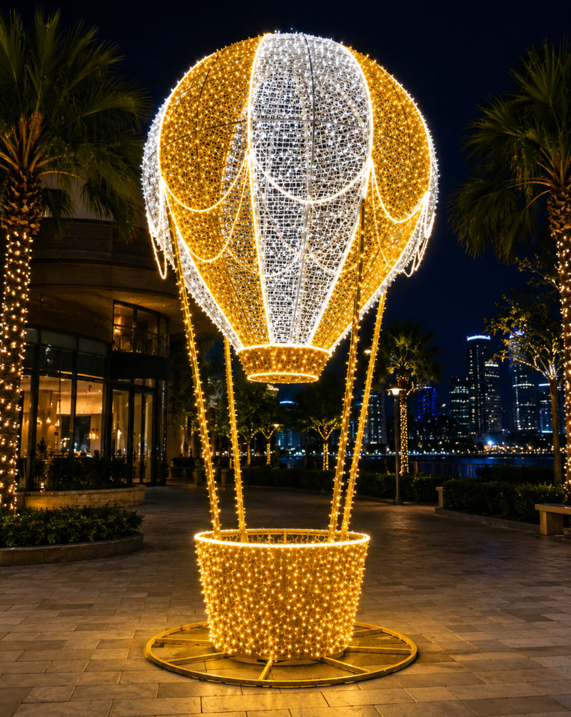 Illuminated Hot Air Balloon Display
