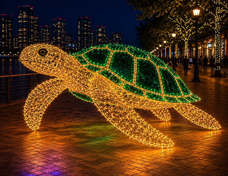 Sea Turtle Light Sculpture