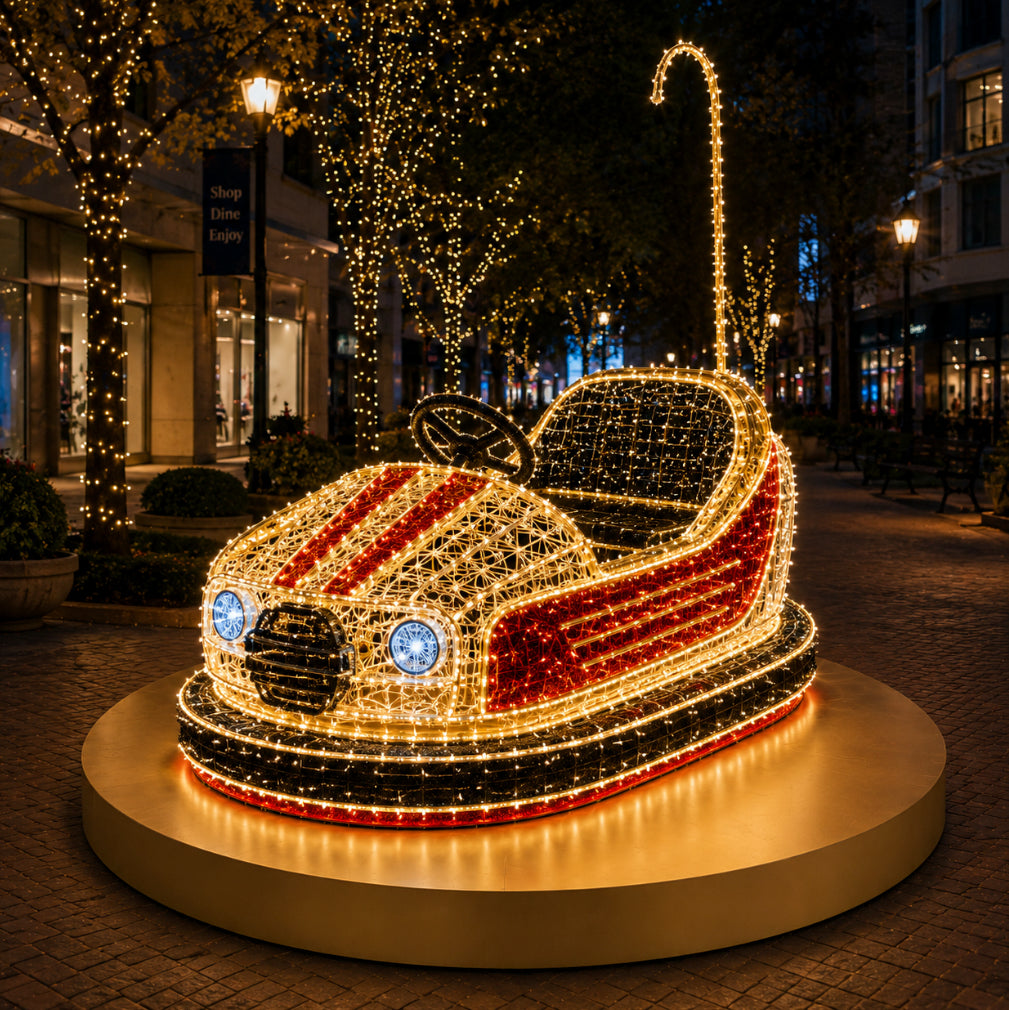 Illuminated Bumper Car Display