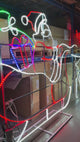Santa Sleigh & Reindeer 2D Rope Light Display