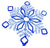 Draped 32" 2 colour (Blue & Cool White) LED Snowflake