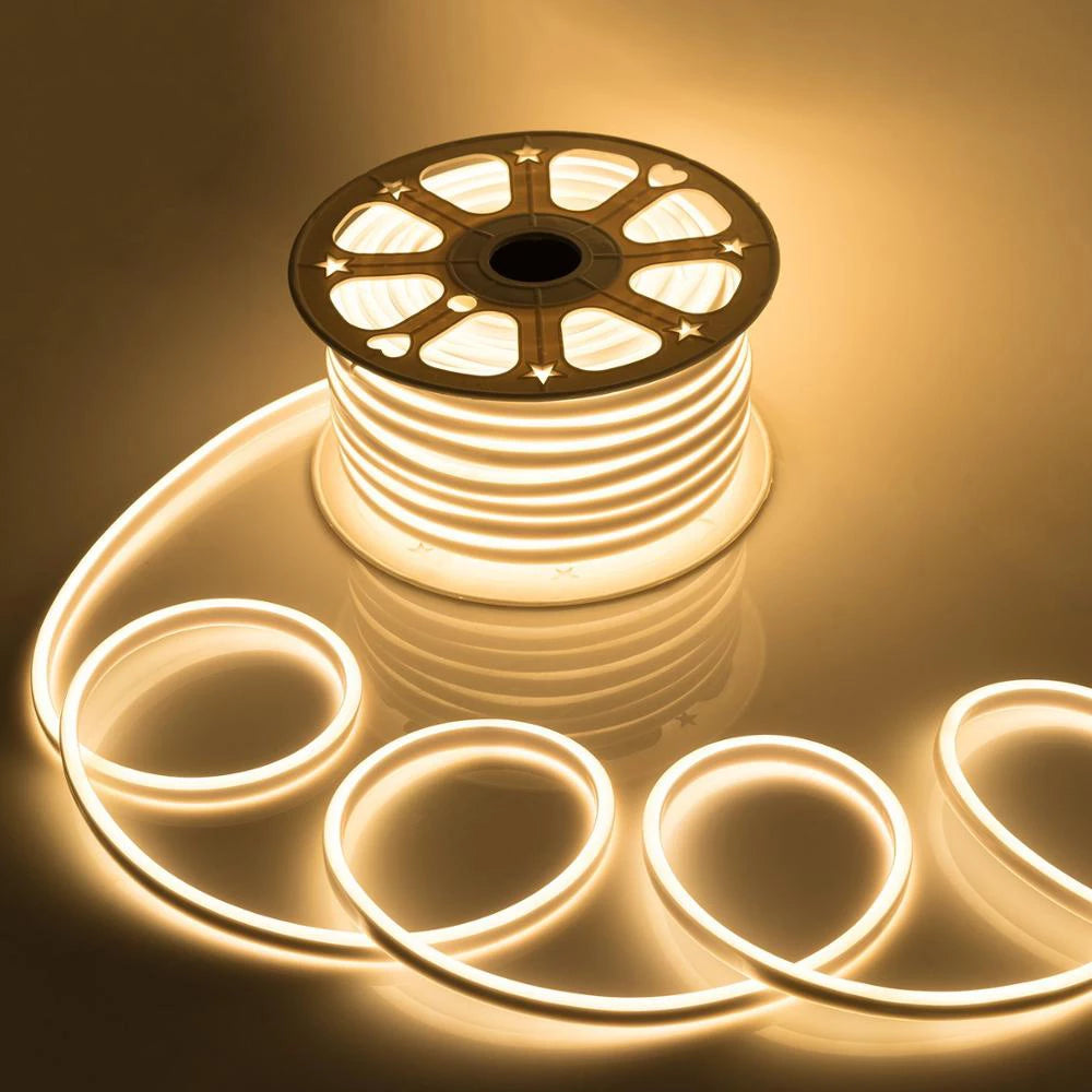 100FT Warm White 360 Neon Flexible Lighting Rope Light Lighting Canada ...