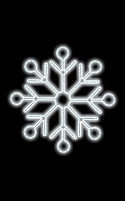 Ropelight Ornate Snowflake